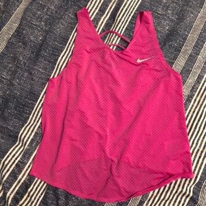 Hot pink Nike tank top